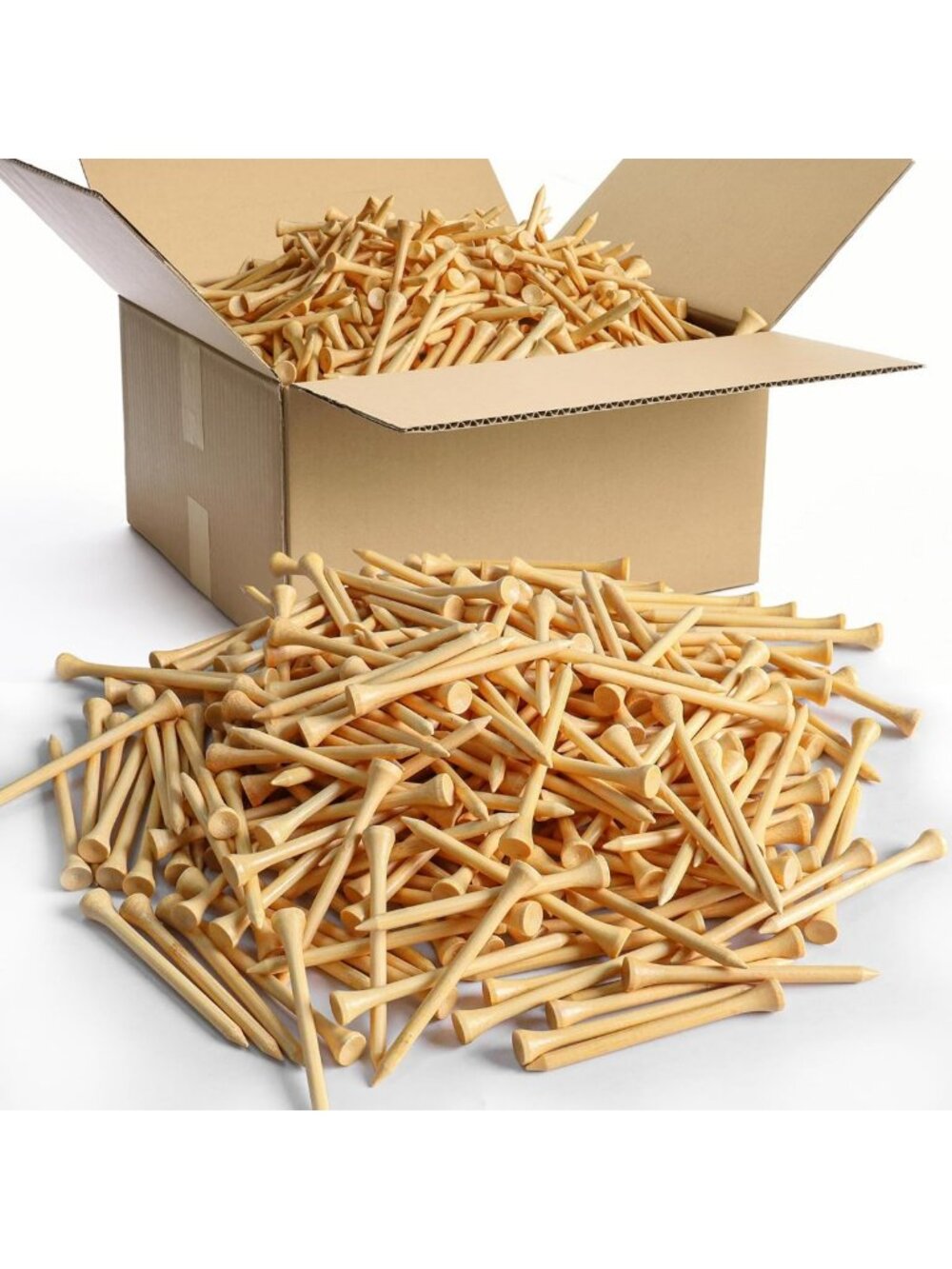 Bulk Golf Tees - Durable Wooden Tees for Enhanced Performance & Consistency
